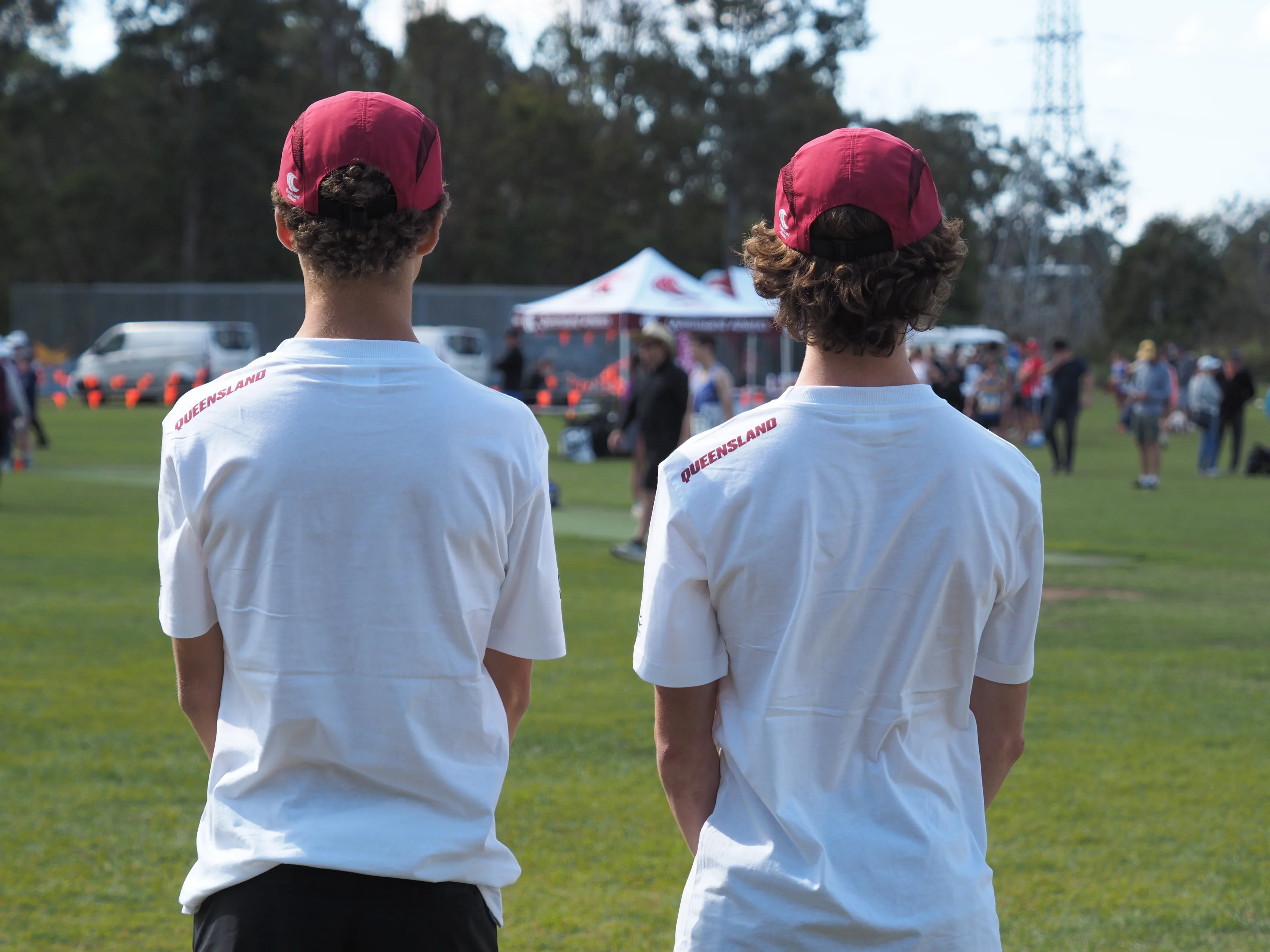 QLD Athletics - Unisex White Tee - Image 5
